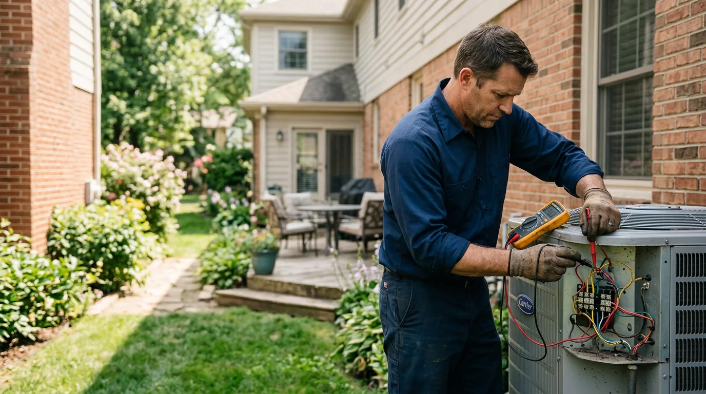 HVAC technician working near New Melle, MO